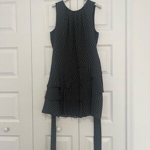 Express Black and White Polka Dot Dress